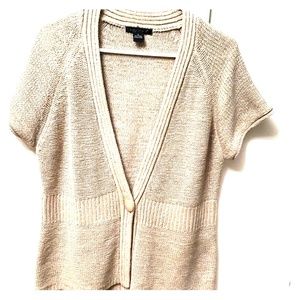 One button open front cardigan